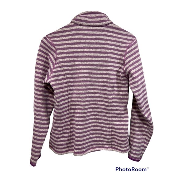 Patagonia Better Sweater Womens S Purple Stripe Half Zip Pullover Fleece - Picture 4 of 5
